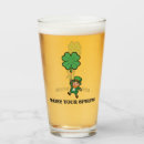 Search for 4 leaf clover beer glasses Leprechaun