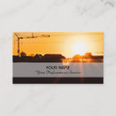 Search for construction crane business cards Sunset