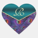 Search for teal peacock wedding stickers Elegant