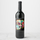 Search for sugar skull wine labels Skeleton