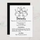 Search for black and white cat invitations Kitty