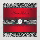 Search for red leopard birthday invitations Girly
