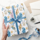 Search for seahorse wrapping paper Blue