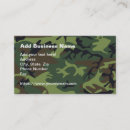 Search for military camouflage business cards Army