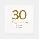 Search for 30th anniversary napkins 10 20 30 40