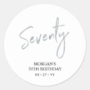 Search for 70th birthday stickers Script