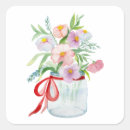Search for flower vase stickers Watercolor