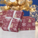 Search for christmas wine wrapping paper Snowflake
