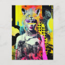 Search for fantasy animals postcards Woman