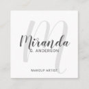 Search for square business cards Makeup artist
