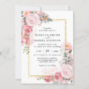 Search for dusty rose and gold wedding invitations Watercolor