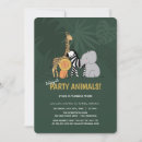 Search for jungle birthday invitations Calling all party animals