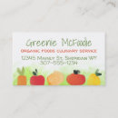 Search for fruit business cards Vegan