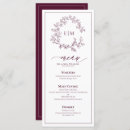Search for monogram wedding menus Classic