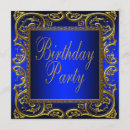 Search for royal blue 70th birthday invitations Elegant birthday party