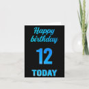 Search for 12th boy birthday cards 12 years old