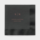 Search for black and rose gold napkins Elegant