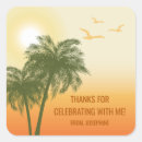 Search for beach birthday party stickers Palm trees