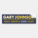 Search for gary johnson bumper stickers Libertarian