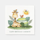 Search for giraffe napkins Watercolor