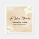 Search for funeral napkins Memorial