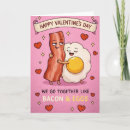 Search for funny bacon valentines day cards Wife