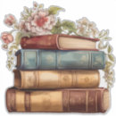 Search for stack of books stickers Floral