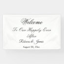 Search for welcome wedding banners Happily ever after