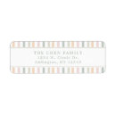 Search for rainbow stripes return address labels Modern