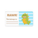 Search for cartoon dinosaur return address labels Jurassic