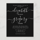 Search for budget wedding invitations Black and white
