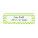 Search for green chevron return address labels Zigzag