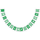 Search for green and white bunting flags Stripes