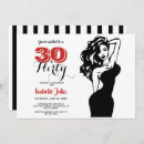 Search for red and black 30th birthday invitations Modern