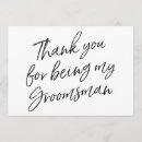 Search for groomsman wedding thank you cards Chic