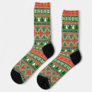 Search for ugly christmas socks Red and green