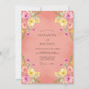 Search for salmon pink invitations Floral