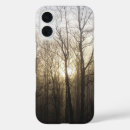Search for trees in fog iphone cases Nature