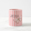 Search for pink butterflies mugs Girly