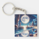 Search for moonlit night key rings Sky