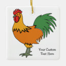 Search for rooster christmas tree decorations Colourful