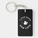 Search for math lovers key rings Funny
