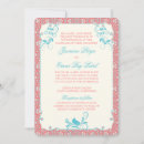 Search for aqua coral invitations Elegant