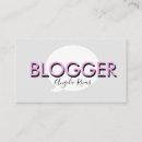 Search for blogger business cards Minimalist
