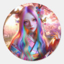 Search for fantasy woman stickers Pretty