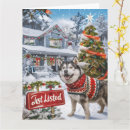 Search for malamute christmas cards Funny