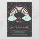 Search for twin baby boy shower invitations Rainbow