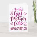 Search for 80th mom birthday cards Mother