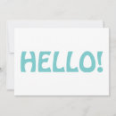 Search for hi hello note cards Typography