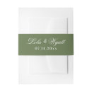 Search for green invitation belly bands Modern